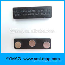 Имя держателя значка металла &amp; пластичного магнита